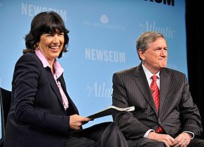 Richard Holbrooke and Christiane Amanpour